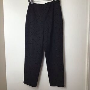 Talbots pants textured black elegant sophisticated 10 petite
